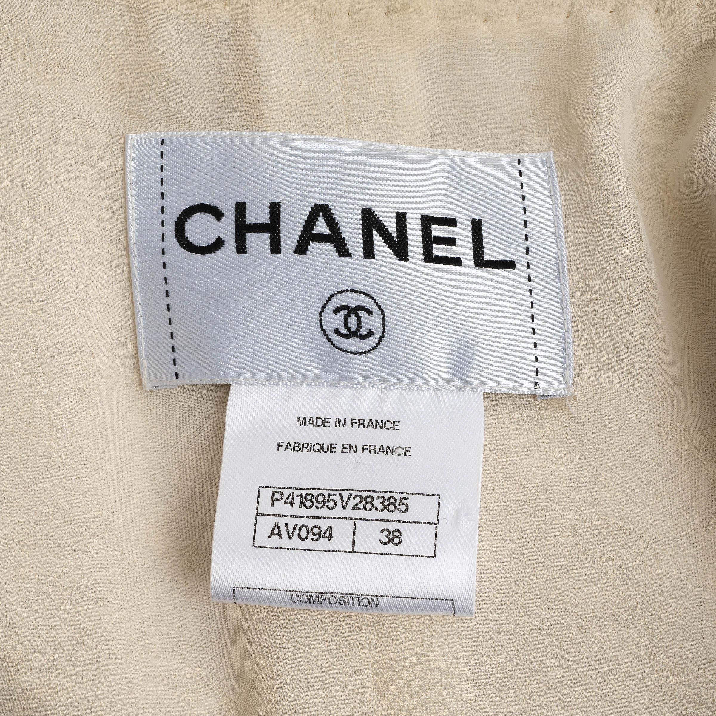 CHANEL 11A BYCANCE BRAID TRIM TWEED Jacket 38 S en vente 3
