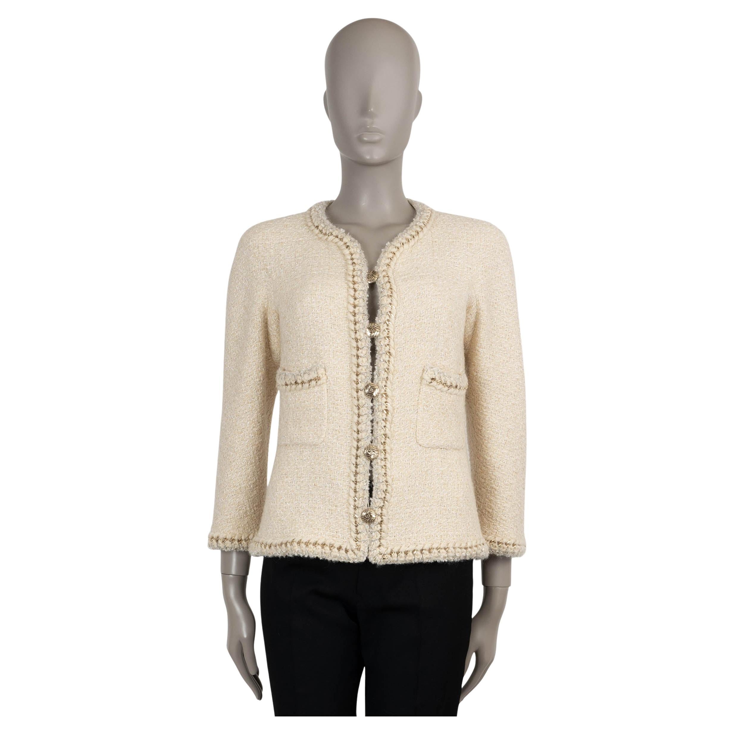 CHANEL 11A BYCANCE BRAID TRIM TWEED Jacket 38 S en vente