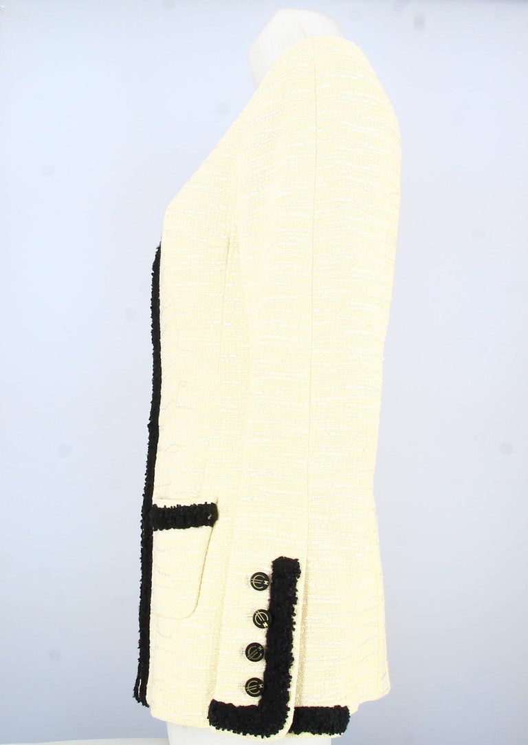 Chanel Beige and Blue Long Jacket main image 0