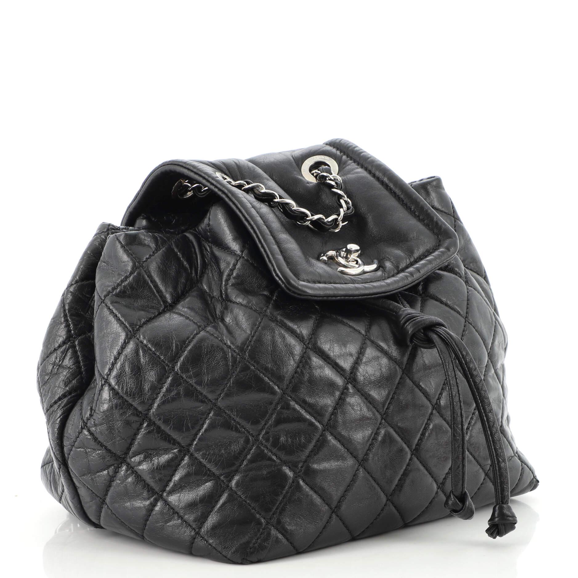 Black Chanel Beijing 2 in 1 Backpack Quilted Lambskin