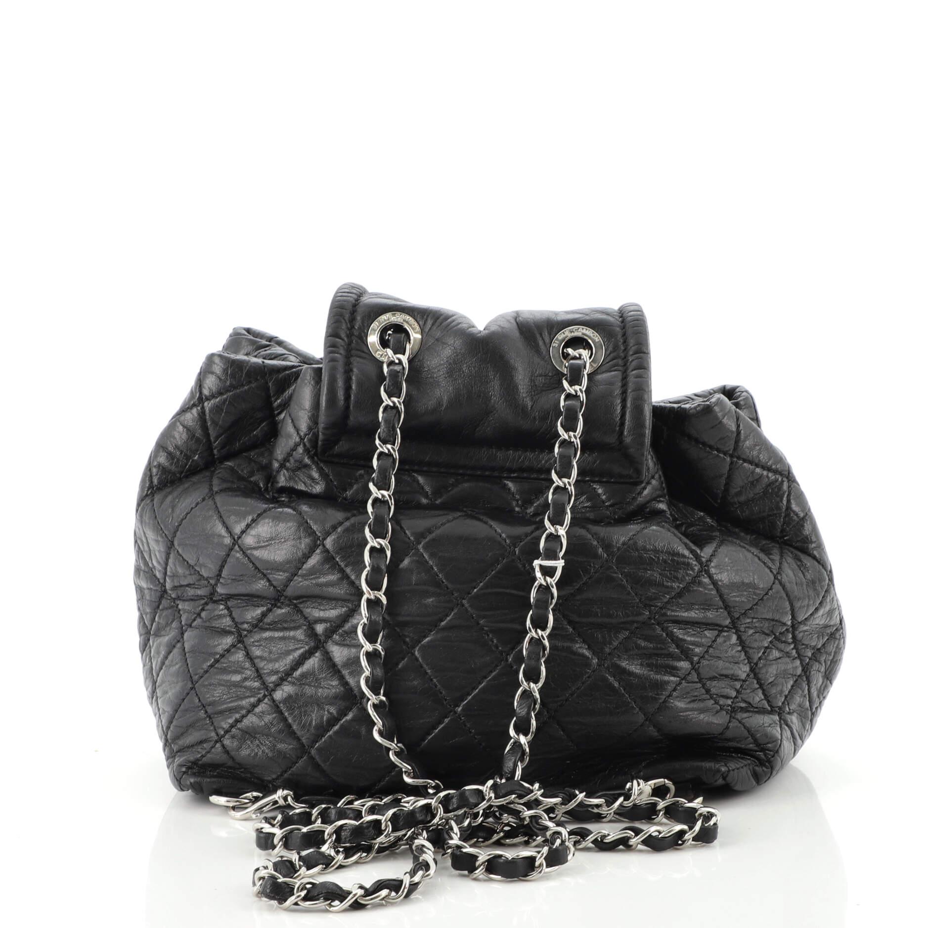 Chanel Beijing 2 in 1 Backpack Quilted Lambskin In Good Condition In NY, NY