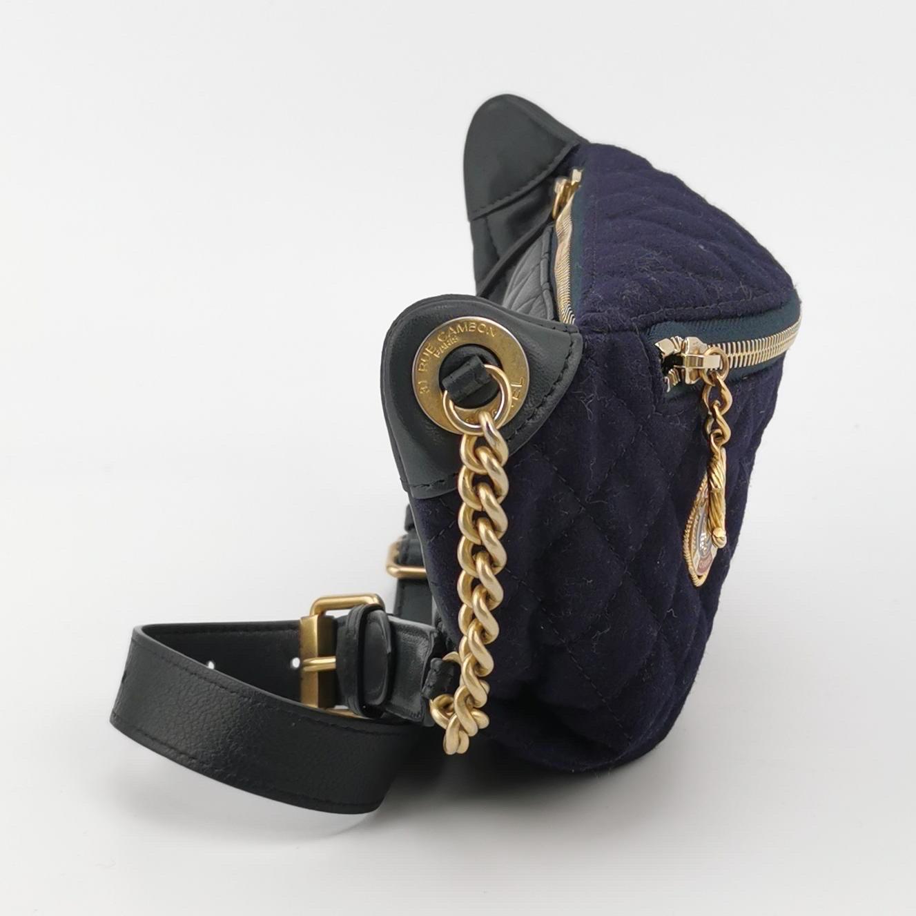 Women's Chanel Belt Bag Métiers d'Art Paris-Hamburg 2018 Wool Nautical Charms For Sale