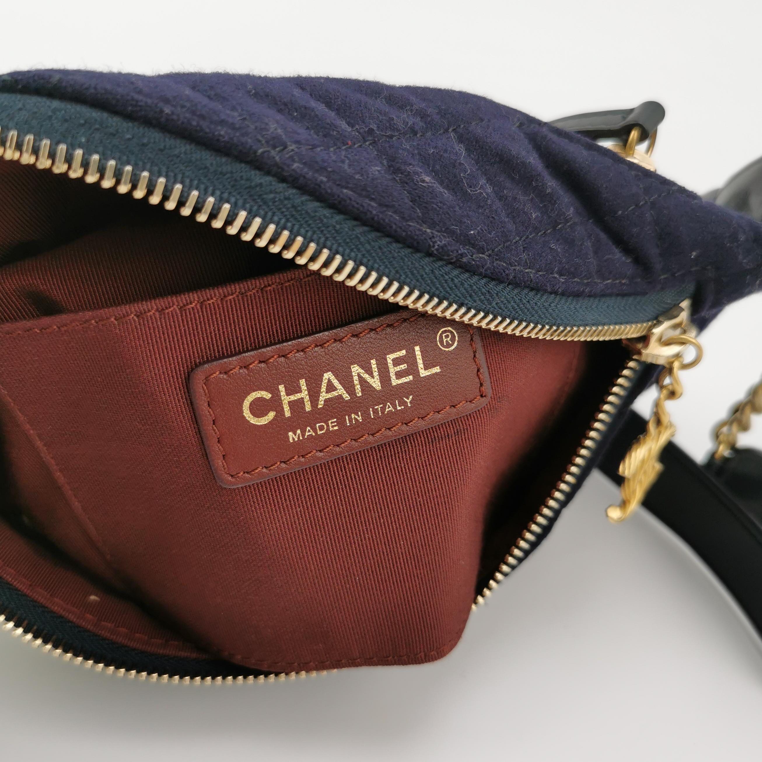 Chanel Belt Bag Métiers d'Art Paris-Hamburg 2018 Wool Nautical Charms For Sale 2