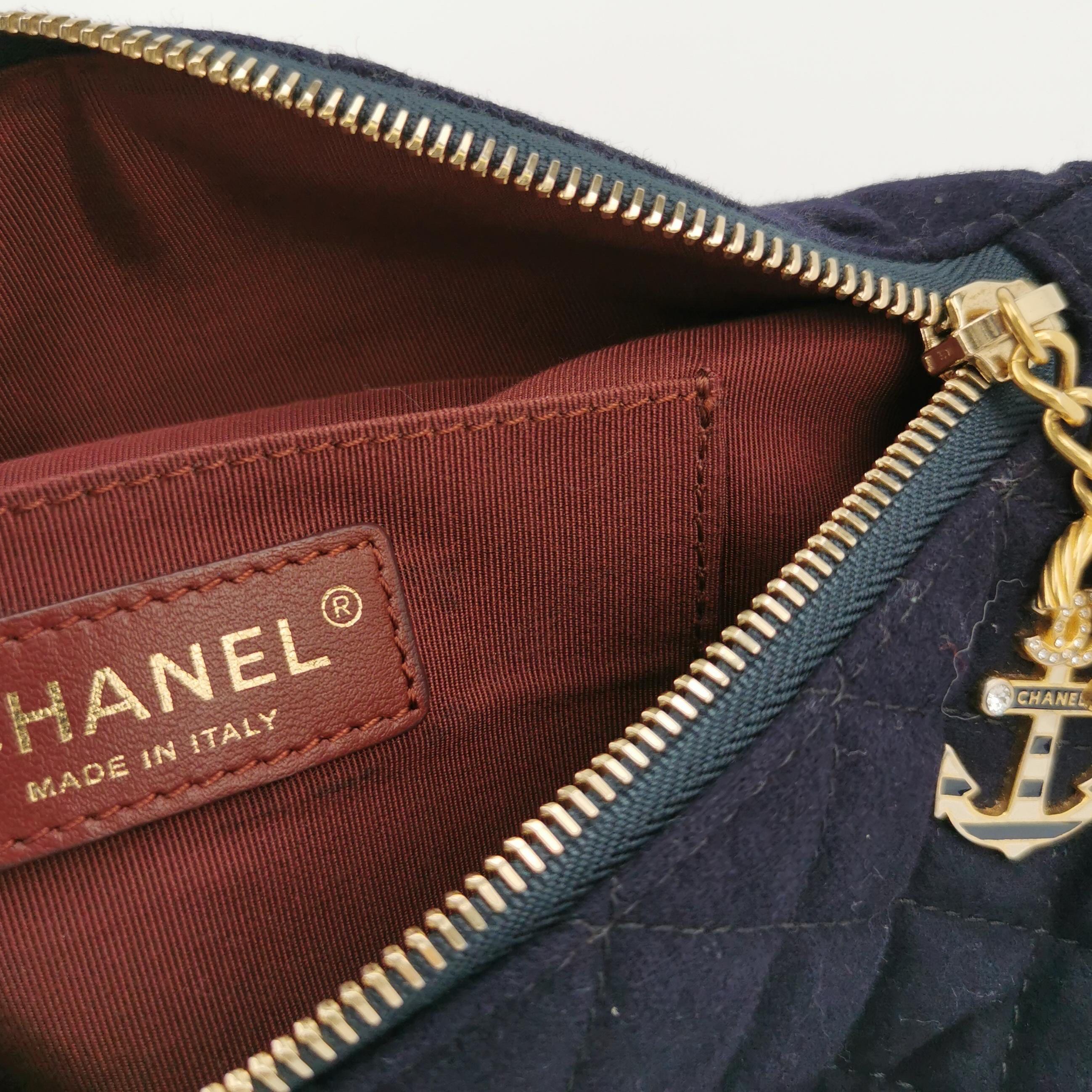 Chanel Belt Bag Métiers d'Art Paris-Hamburg 2018 Wool Nautical Charms For Sale 4