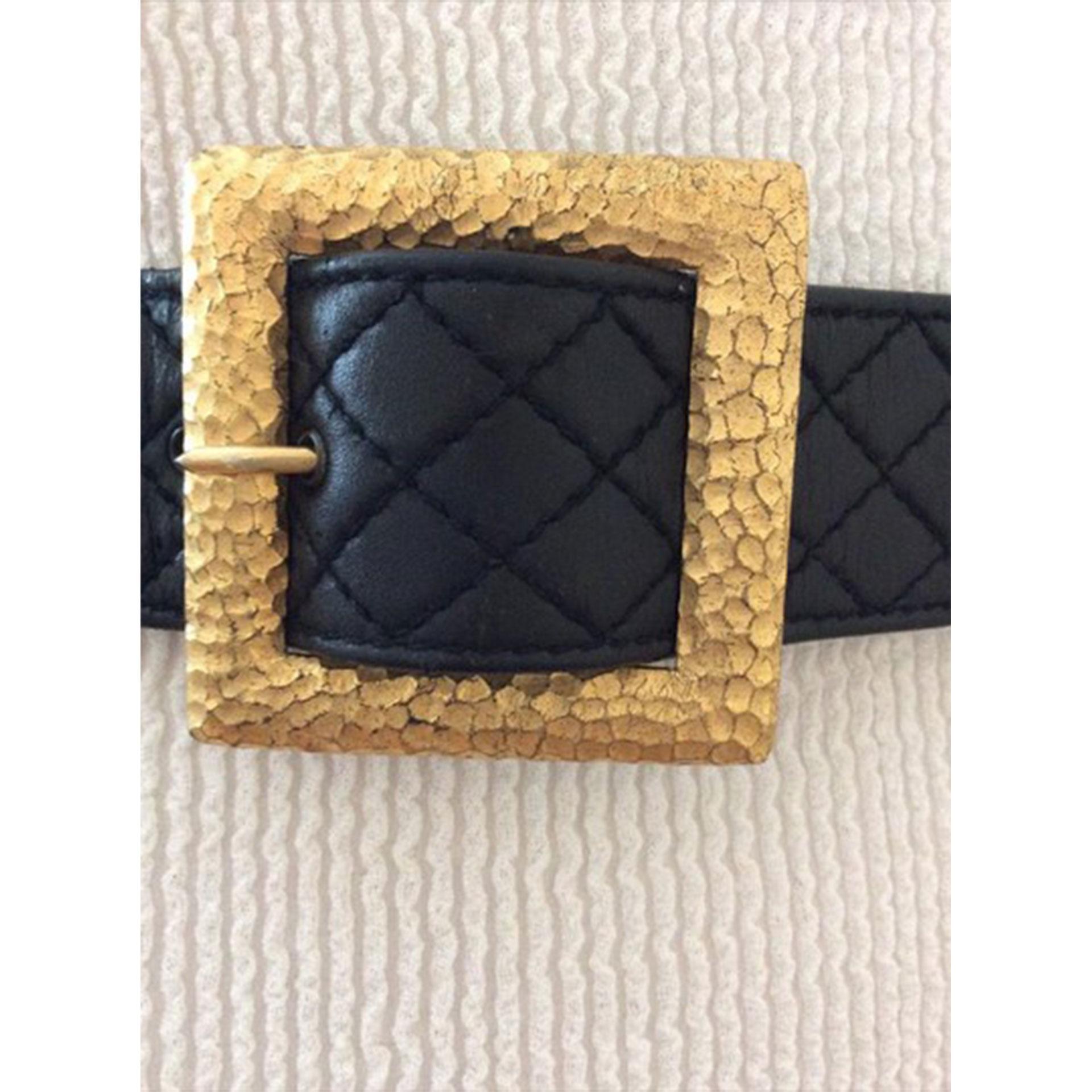Chanel Belt Bag Rare Vintage 90s Mini Fanny Pack Waist Black Leather Baguette  For Sale 3