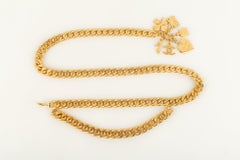 Chanel Belt Composed of Chains in Gold-Plated Metal, 1995
