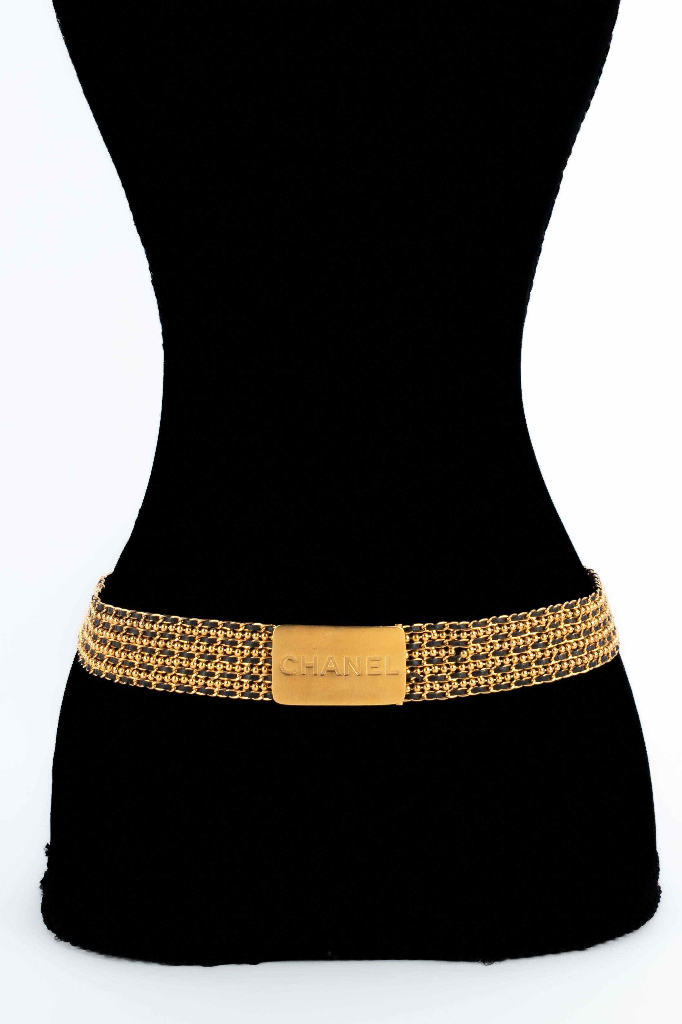 Brown Chanel belt Fall 1996 For Sale