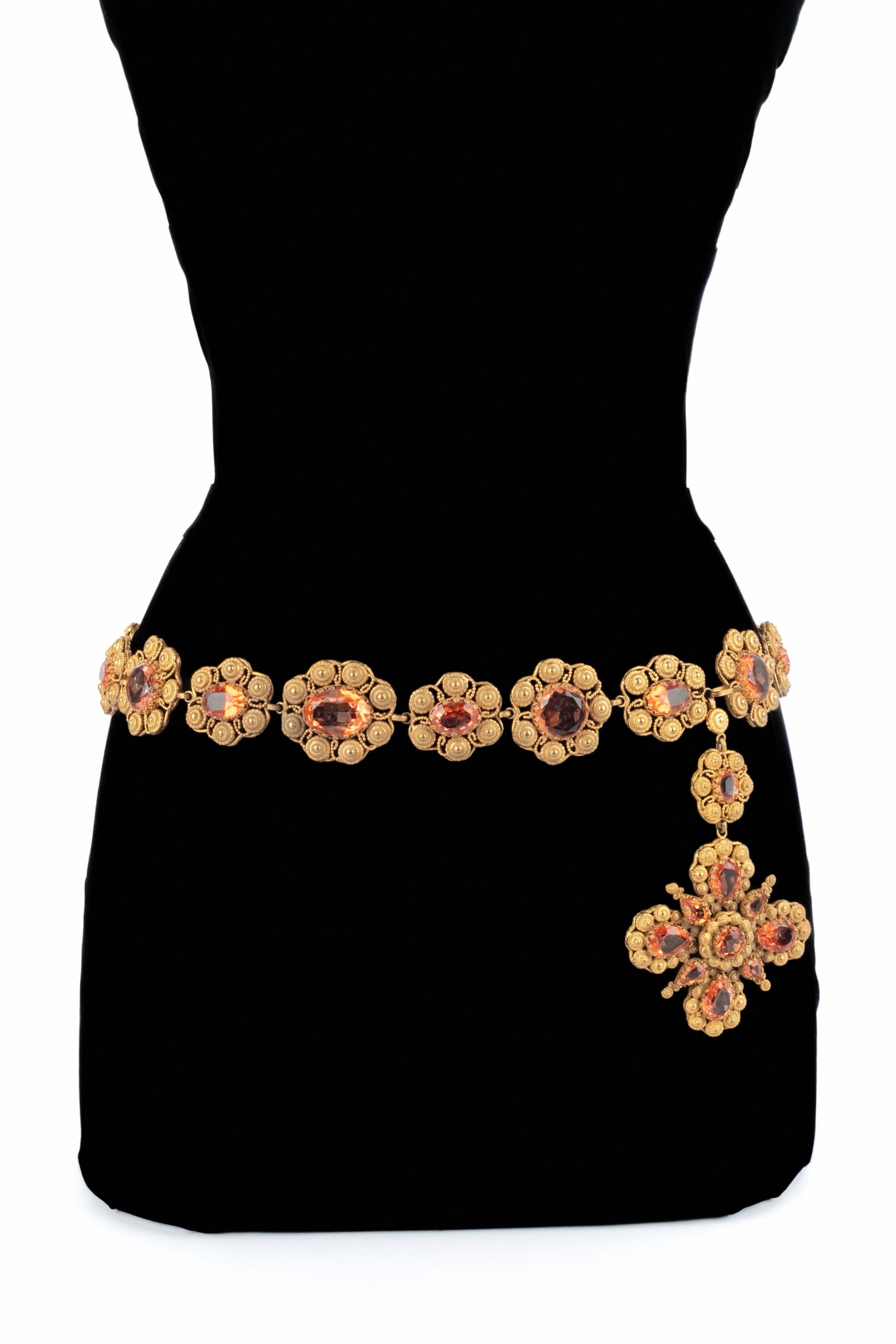 Ceinture Chanel Haute Couture 1991 en vente 4