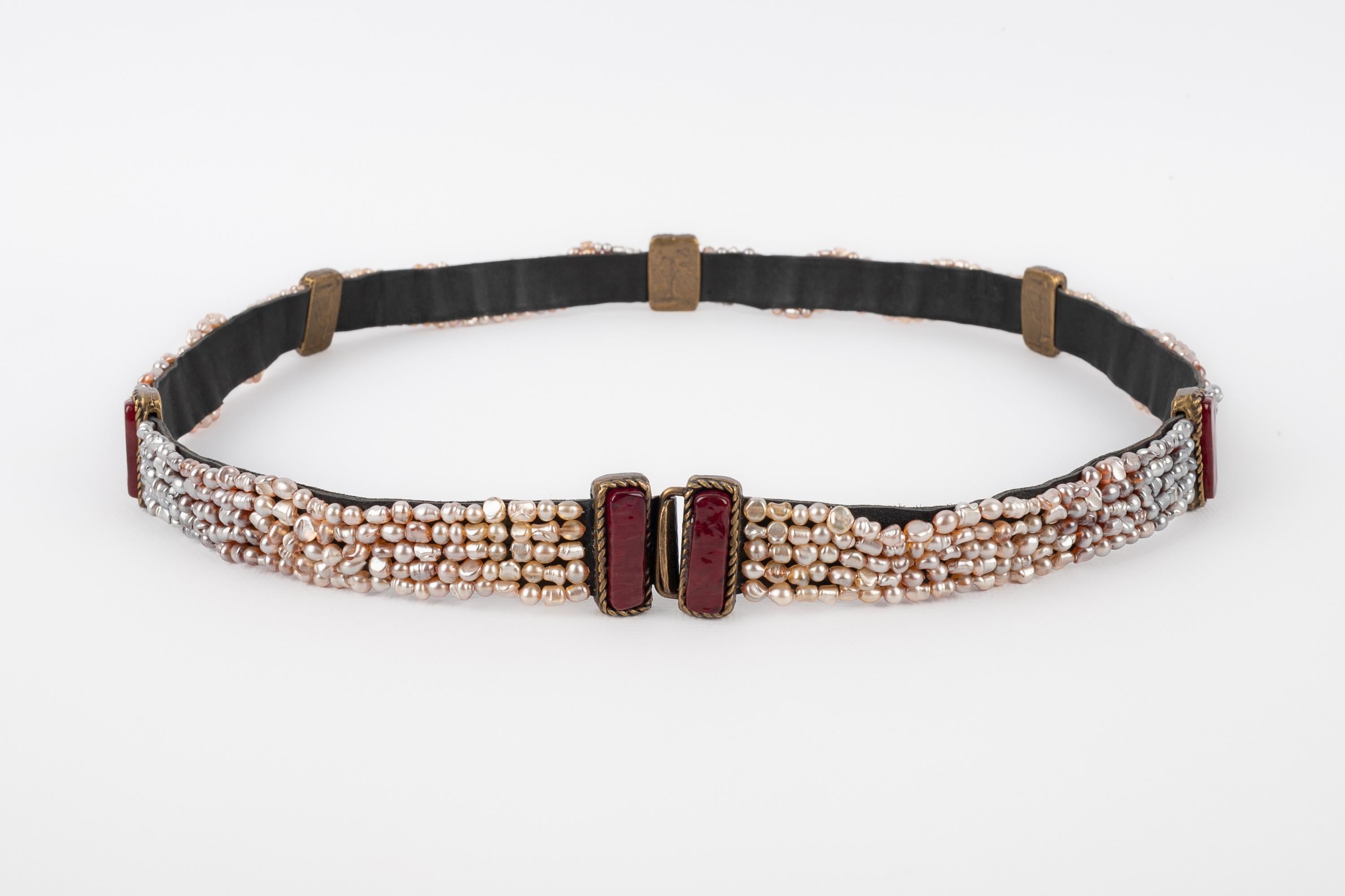 Chanel belt Haute Couture In Excellent Condition For Sale In SAINT-OUEN-SUR-SEINE, FR