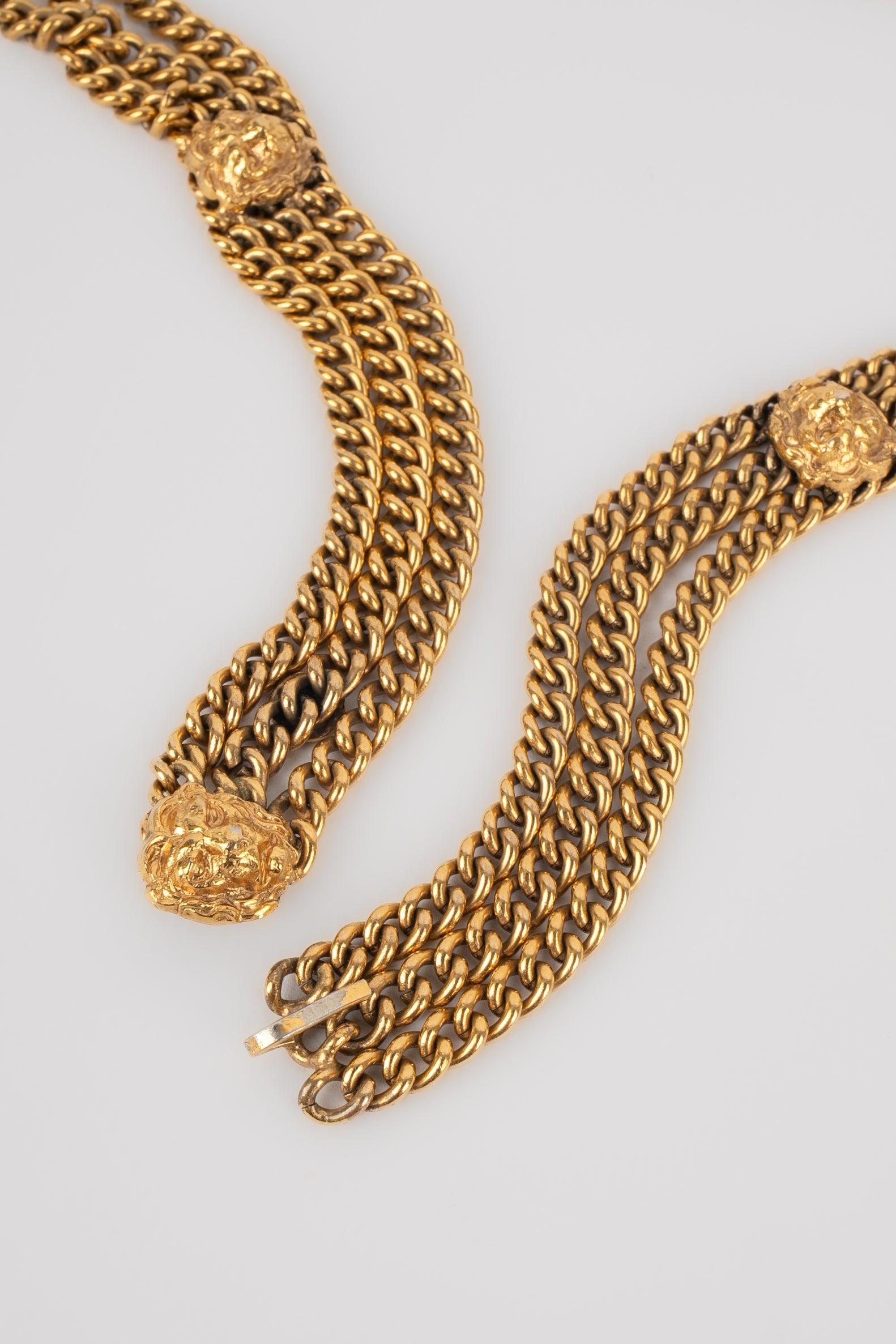 Brown Chanel Belt Haute Couture from the Coco Era For Sale