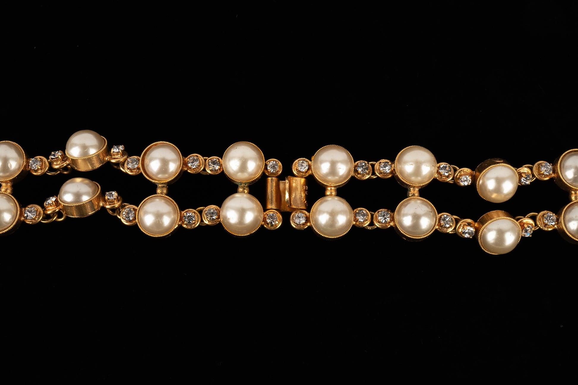 Ceinture haute couture Chanel avec perles, 1991 1