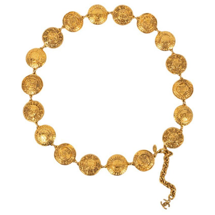 Chanel Belt in Gilded Metal, 1984