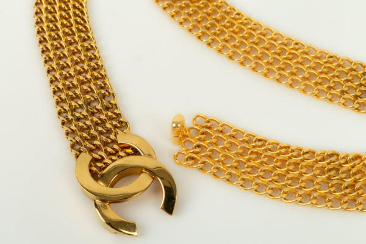 Chanel Belt in Gilded Metal, 1997 For Sale 2