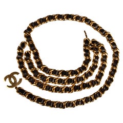Chanel belt 'Leather look' by Karl Lagerfeld Fall-Winter 1992