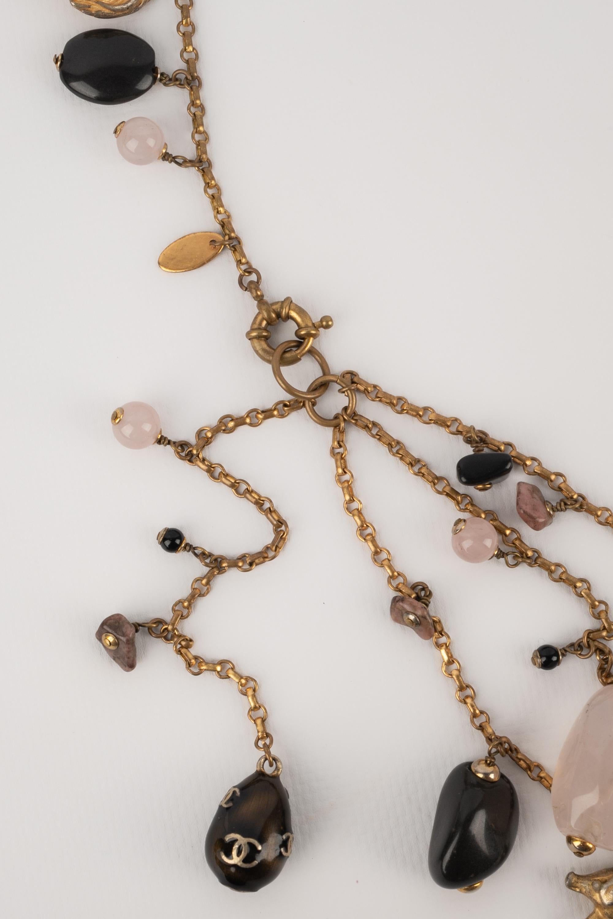 Beige Cintura e collana Chanel 2001 in vendita