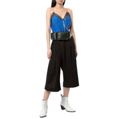 Chanel Belt Rare Vintage Waist Bum Fanny Pack Black Calfskin Leather Fanny Pack