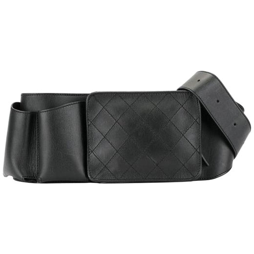 Chanel Vintage 90's Woc Wallet On A Chain Black Calfskin Leather Cross Body  Bag For Sale at 1stDibs