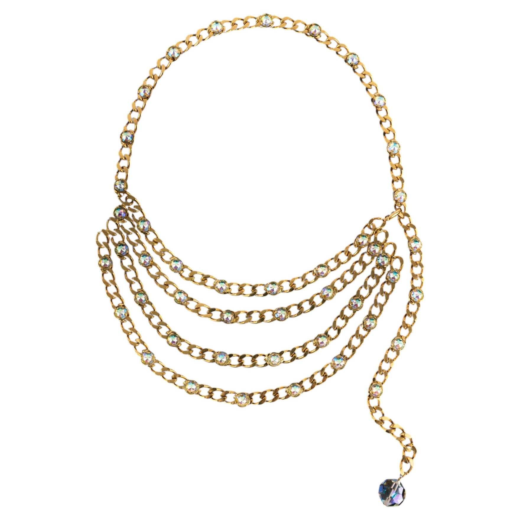 Chanel belt 'Une balade dans la forêt enchantée' by Karl Lagerfeld 1992 For Sale