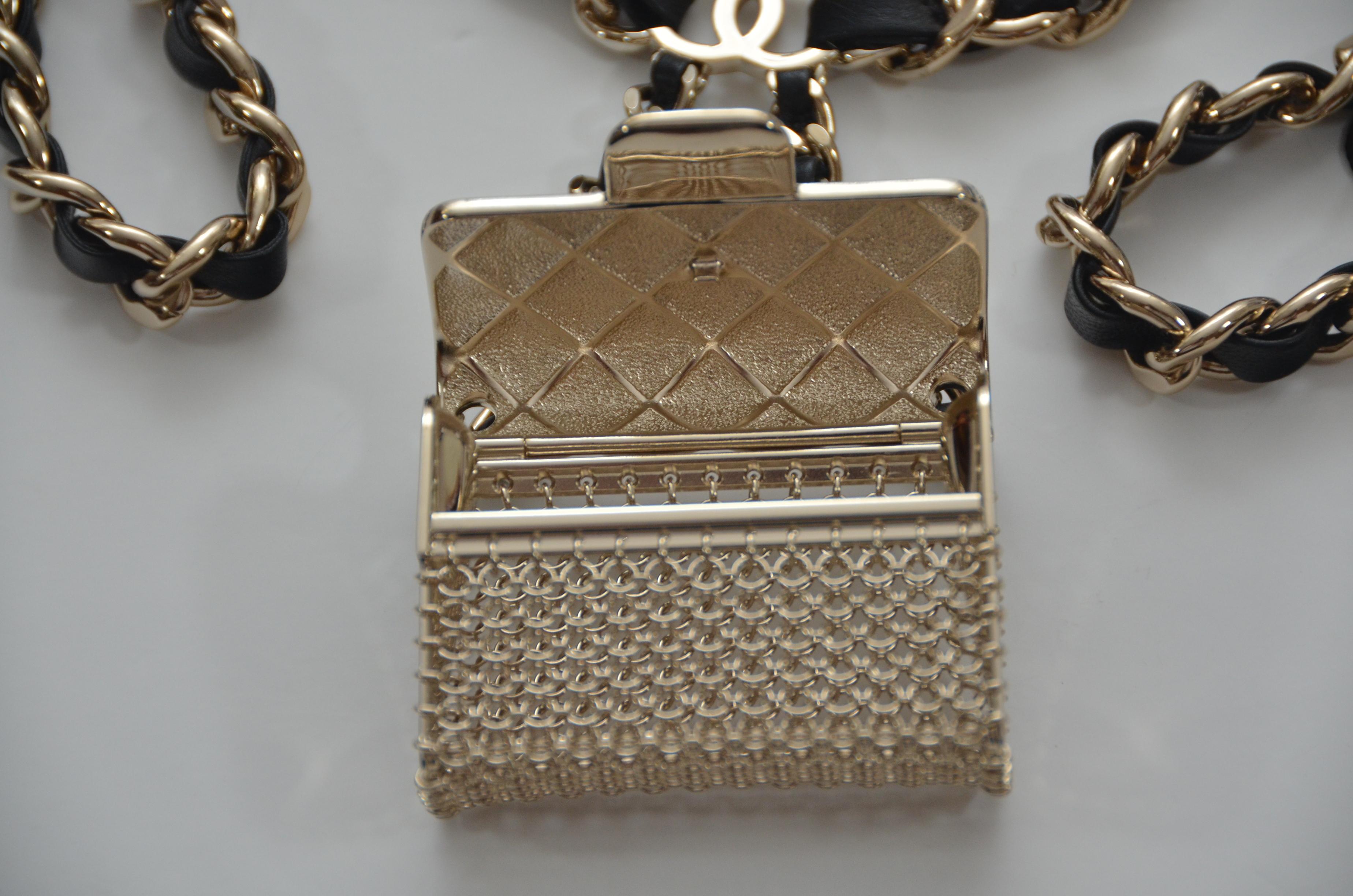 chanel belt with mini bag