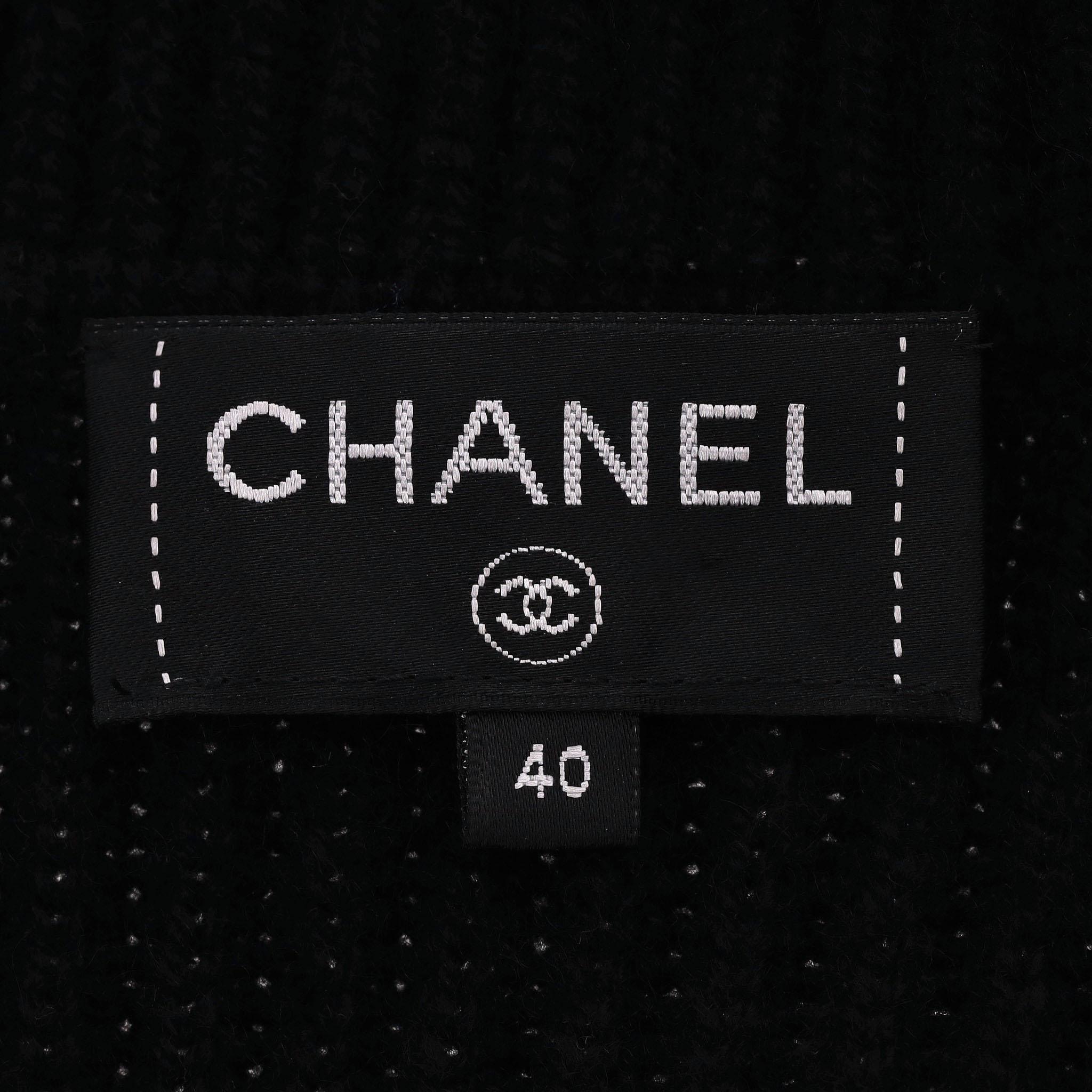 Chanel - Manteau cardio 'Gabrielle Coco' en cachemire avec ceinture en vente 4