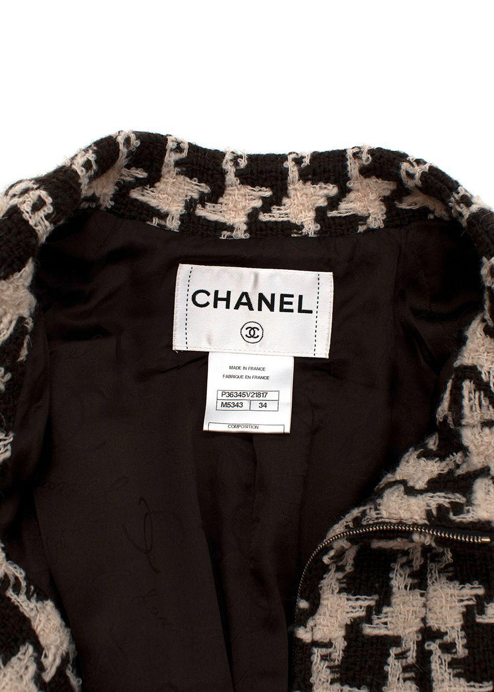 Chanel Belted Houndstooth Tweed Set 6