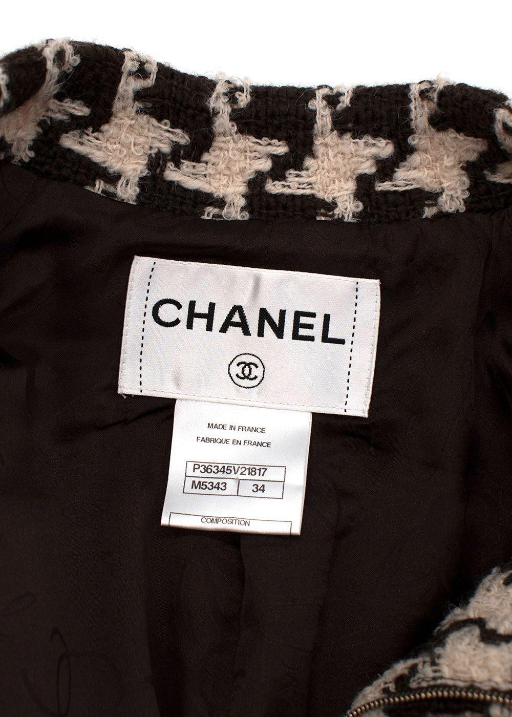 Chanel Belted Houndstooth Tweed Set 9