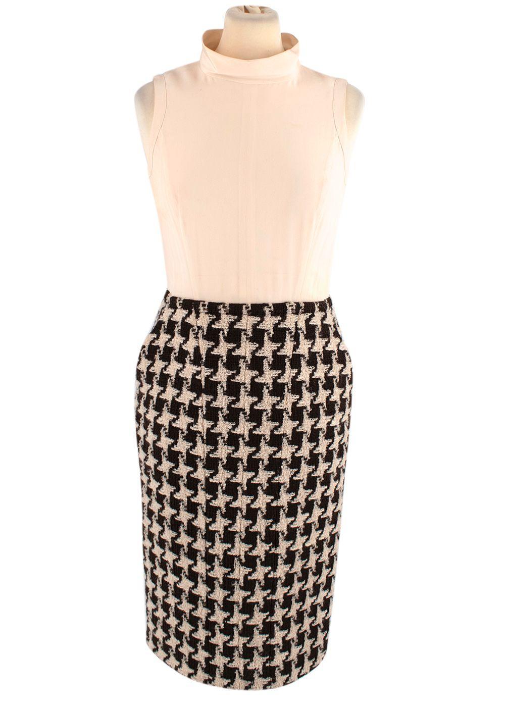 Chanel Belted Houndstooth Tweed Set 3