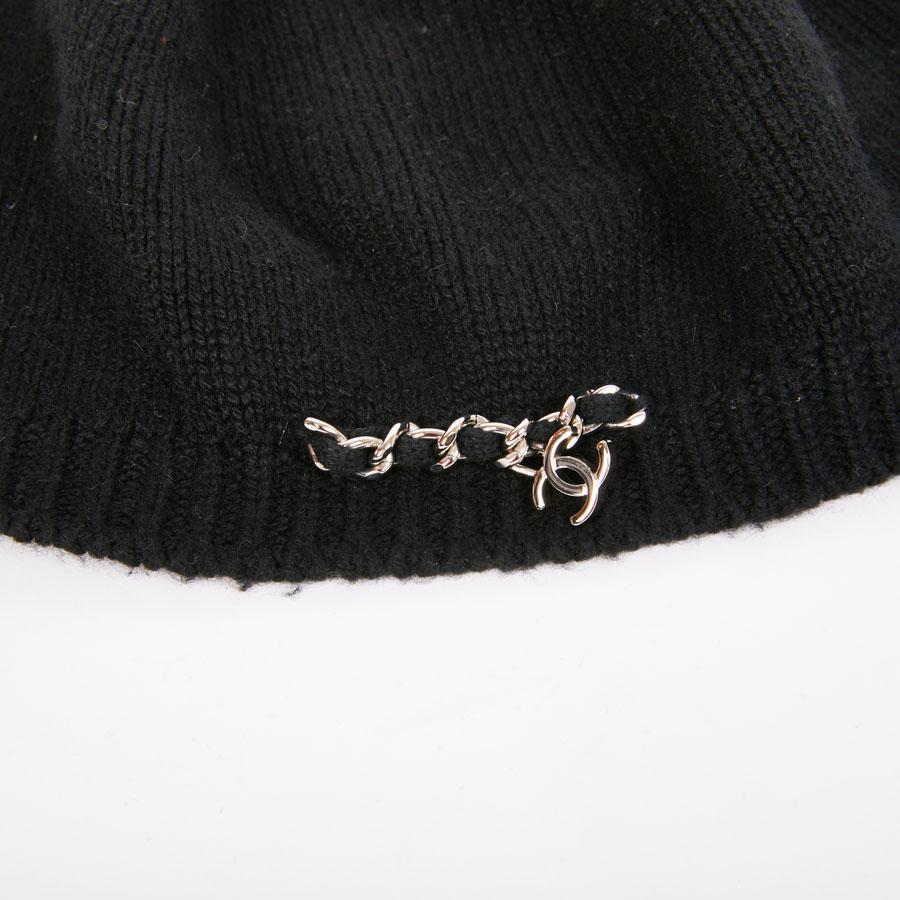 CHANEL Beret in Black Cashmere 1