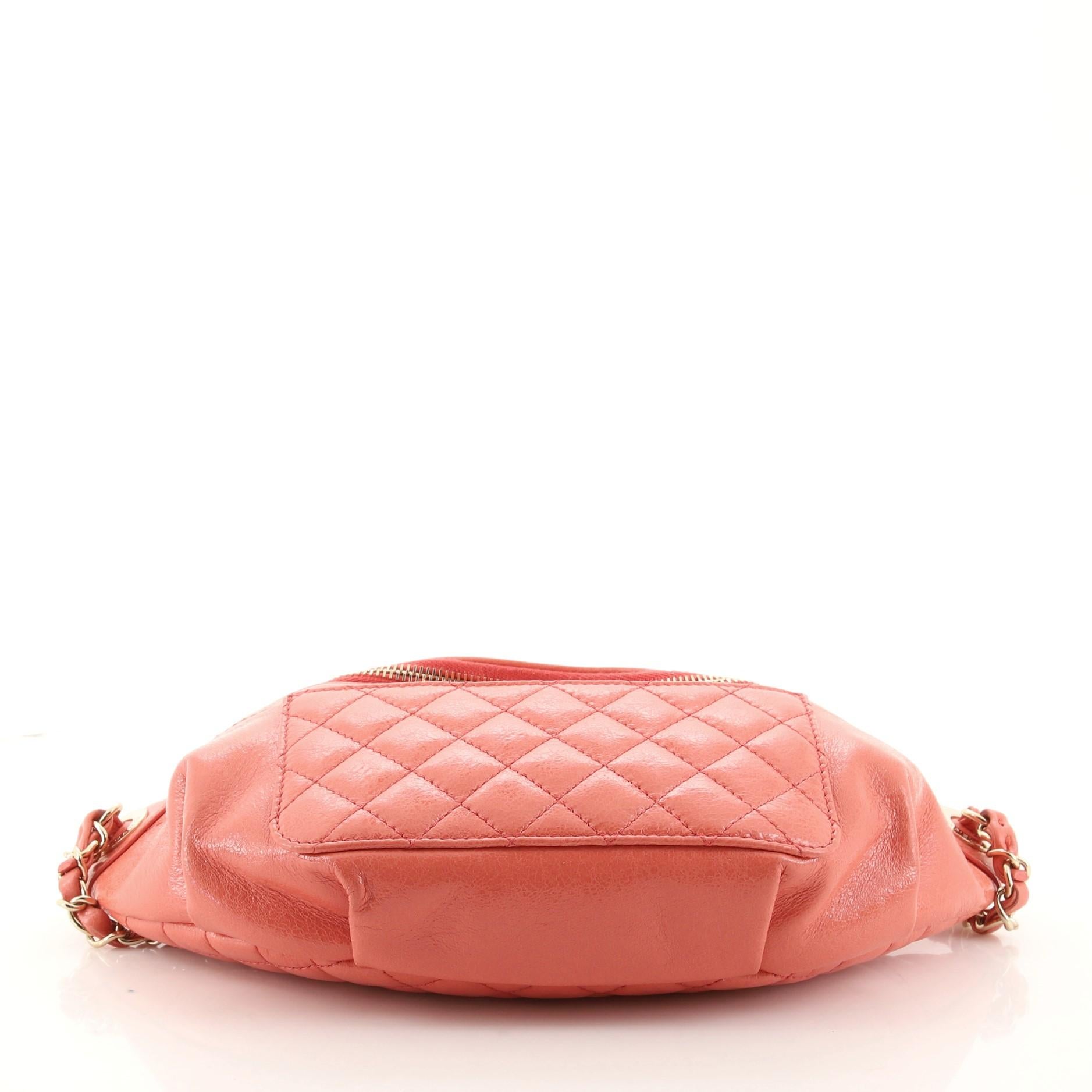 Chanel Bi Classic Waist Bag Quilted Crumpled Calfskin In Good Condition In NY, NY