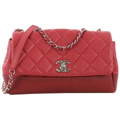 Chanel Bi Coco Flap Bag Quilted Lambskin with Caviar Medium