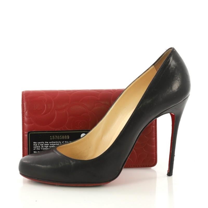 chanel bi fold wallet black caviar