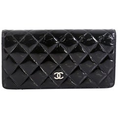Chanel Bi-Fold Wallet Quilted Patent