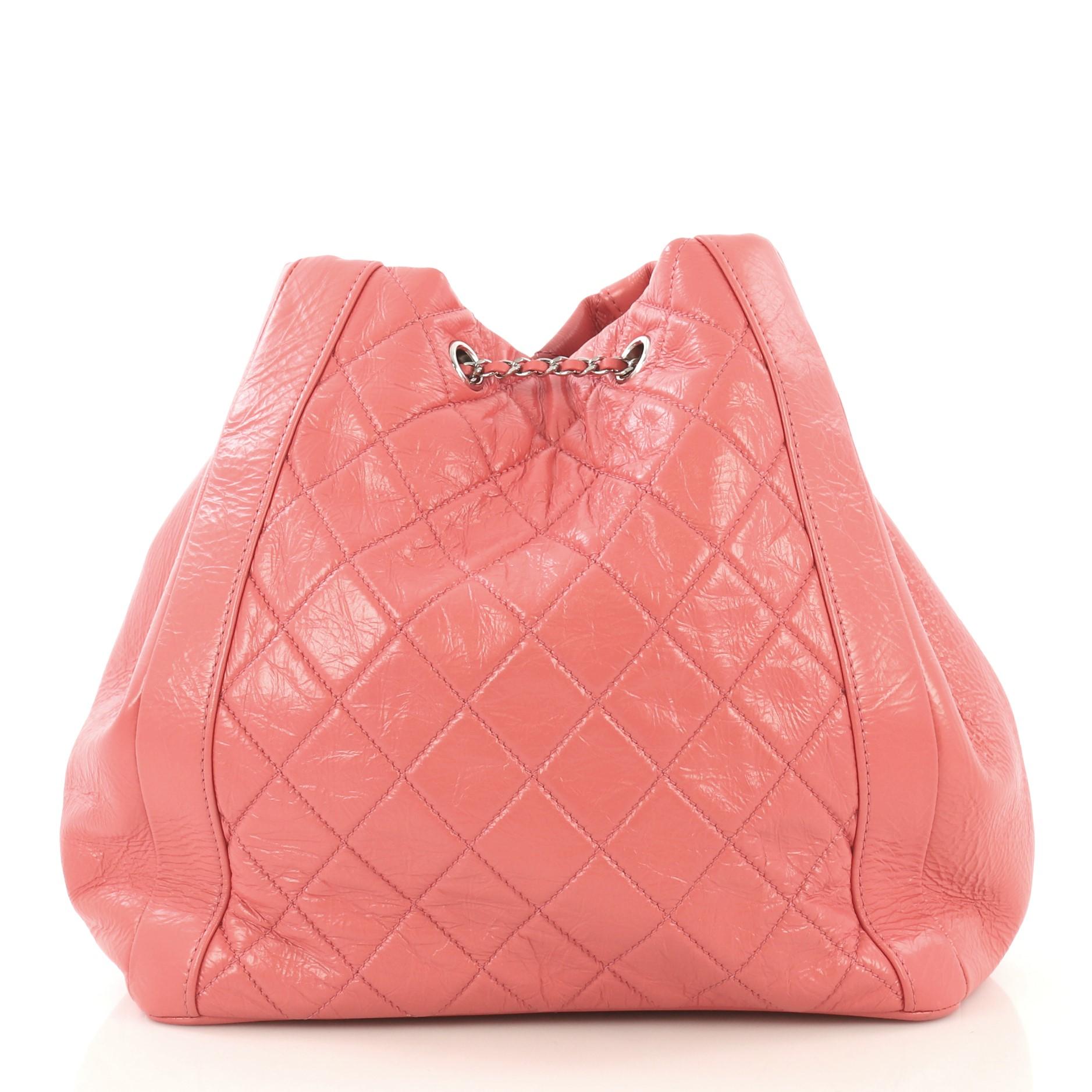 pink chanel bucket bag