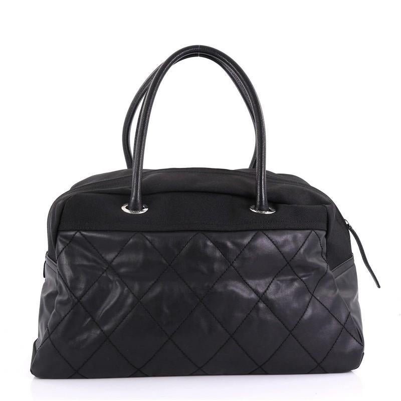 chanel quilted duffle bag