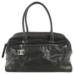 Chanel Biarritz Duffle Bag Quilted Coated Canvas Large Chanel Biarritz Duffle Bag Quilted Coated Canvas Large