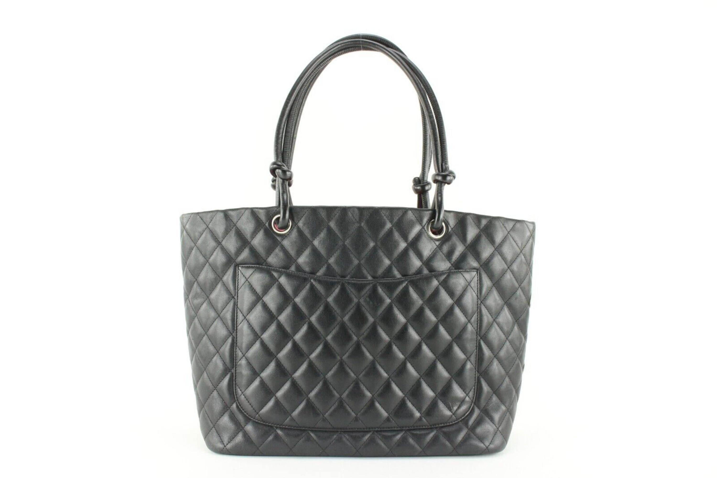Chanel Bicolor Black Quilted Calfskin Cambon Tote 2C1103 2