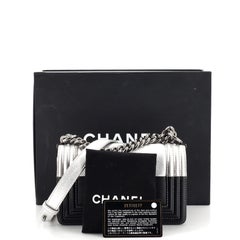 Chanel Bicolor Boy Flap Bag Calfskin Small