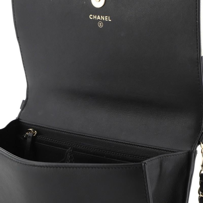 Chanel Bicolor Boy Wallet on Chain Calfskin 2