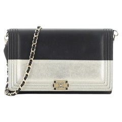 Chanel Bicolor Boy Wallet on Chain Calfskin