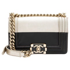 Chanel Bicolor Calfskin Small Boy Bag