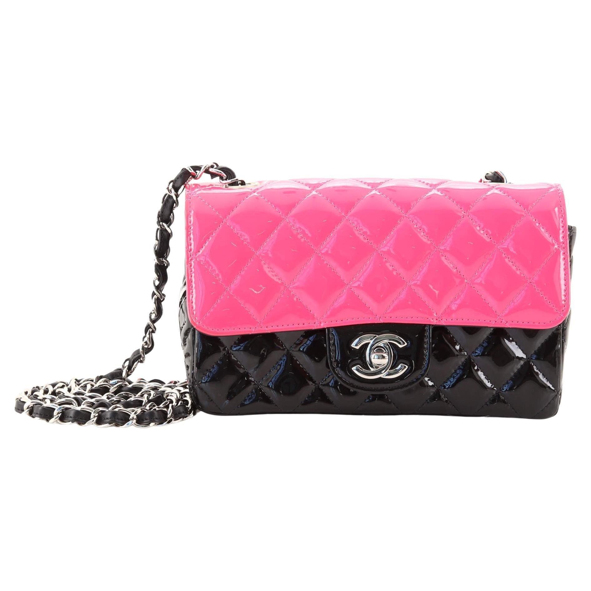 Chanel Mini Timeless Shoulder bag in Pink quilted leather and gold ...