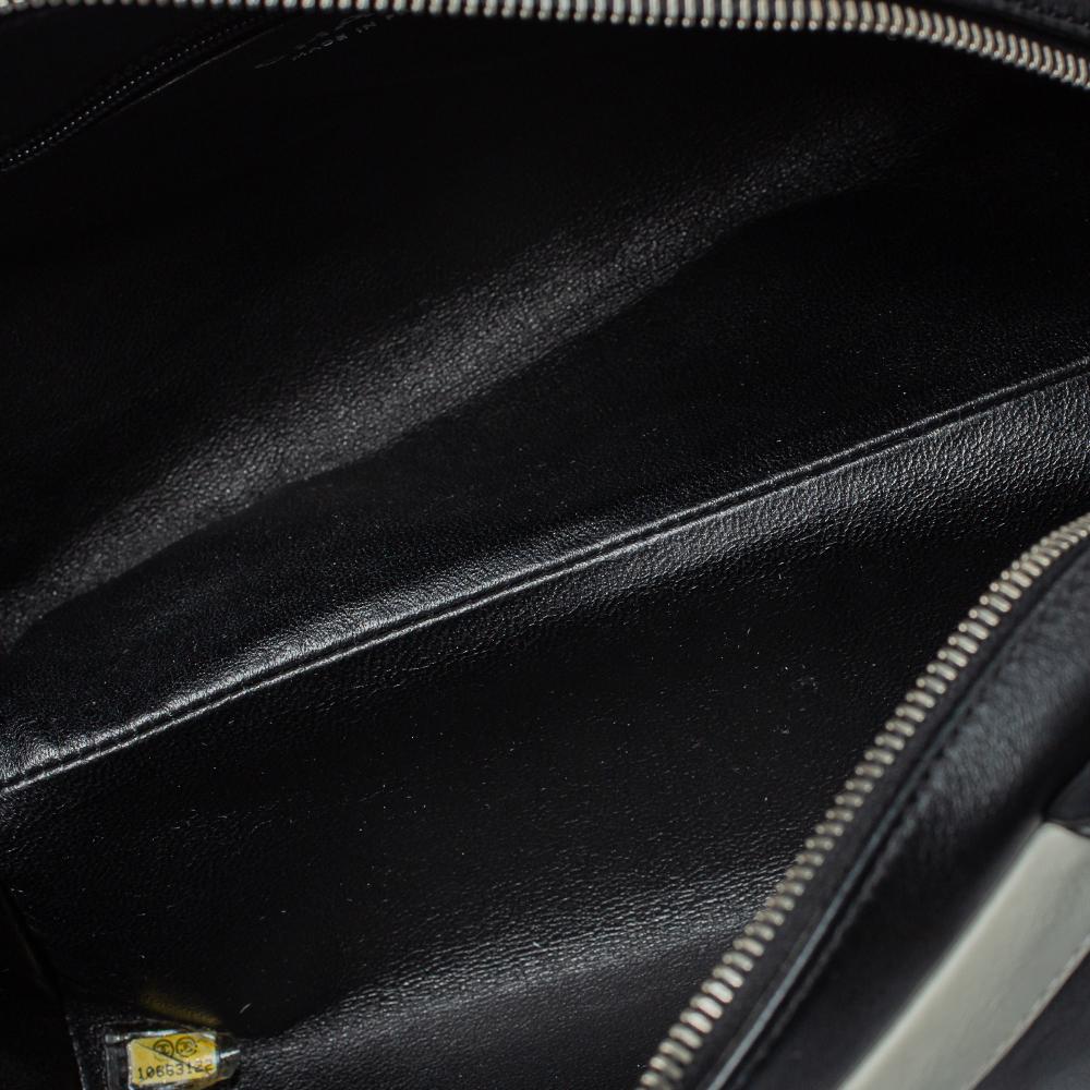 Chanel Bicolor Leather CC Bowling Bag 3