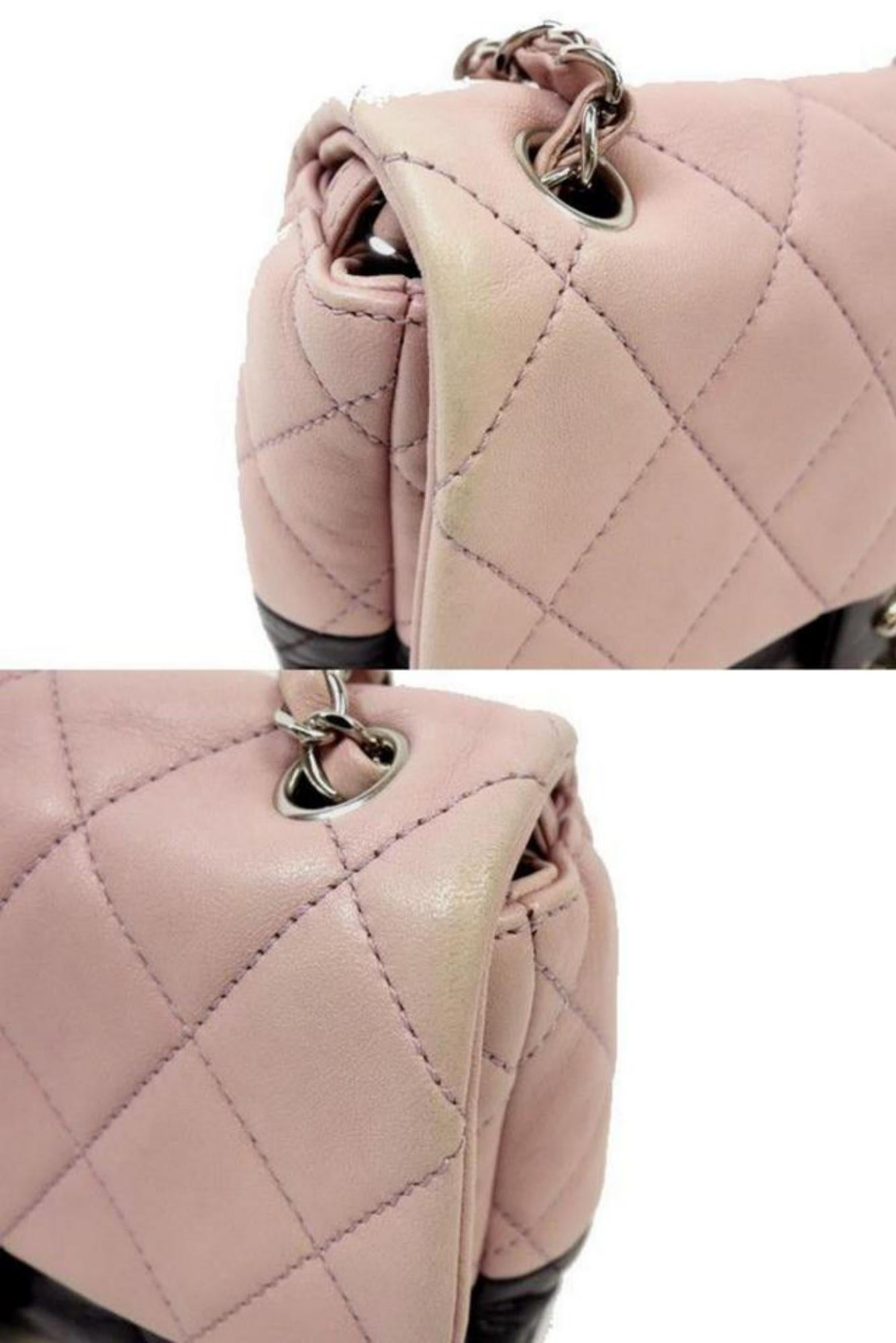 Beige Chanel Bicolor Medium Classic Single Flap 227944 Black Leather Shoulder Bag For Sale