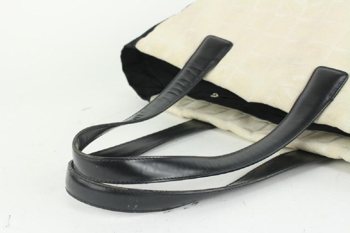 Chanel Bicolor White x Black New Line Shopper Tote bag 917cas32 For Sale 1