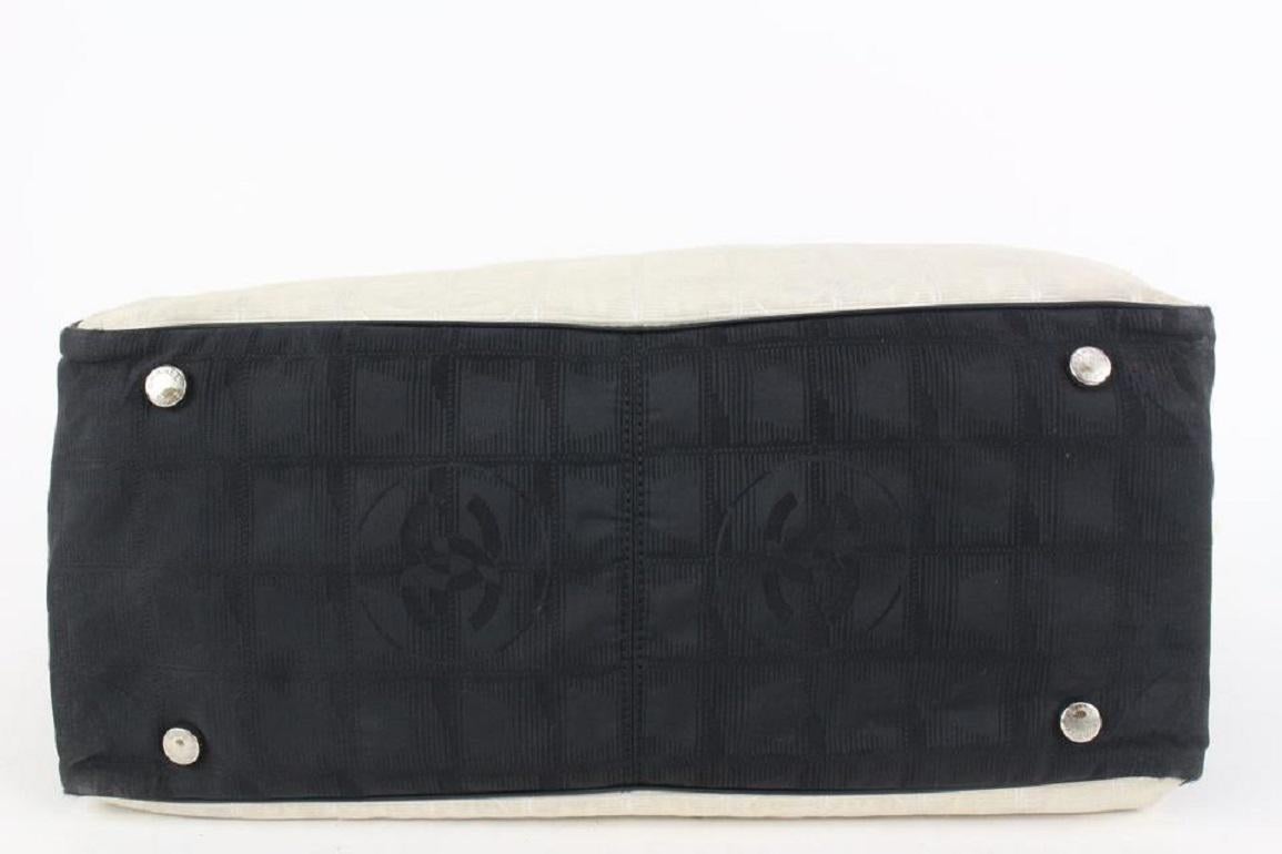 Chanel Bicolor White x Black New Line Shopper Tote bag 917cas32 For Sale 4
