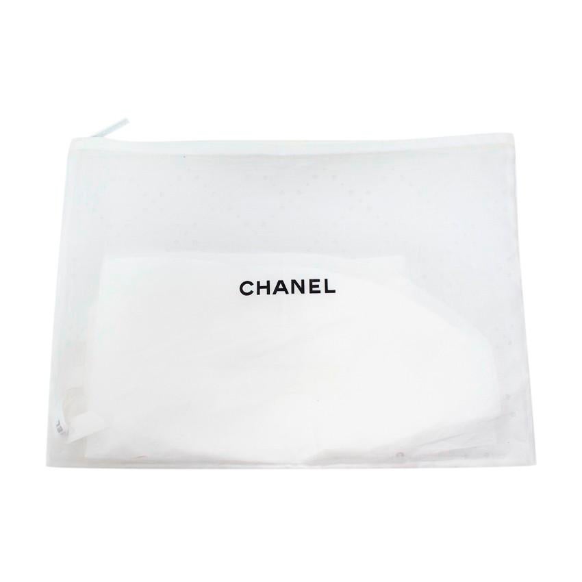 Women's Chanel Bicolour Logo Shearling Winter Headband For Sale