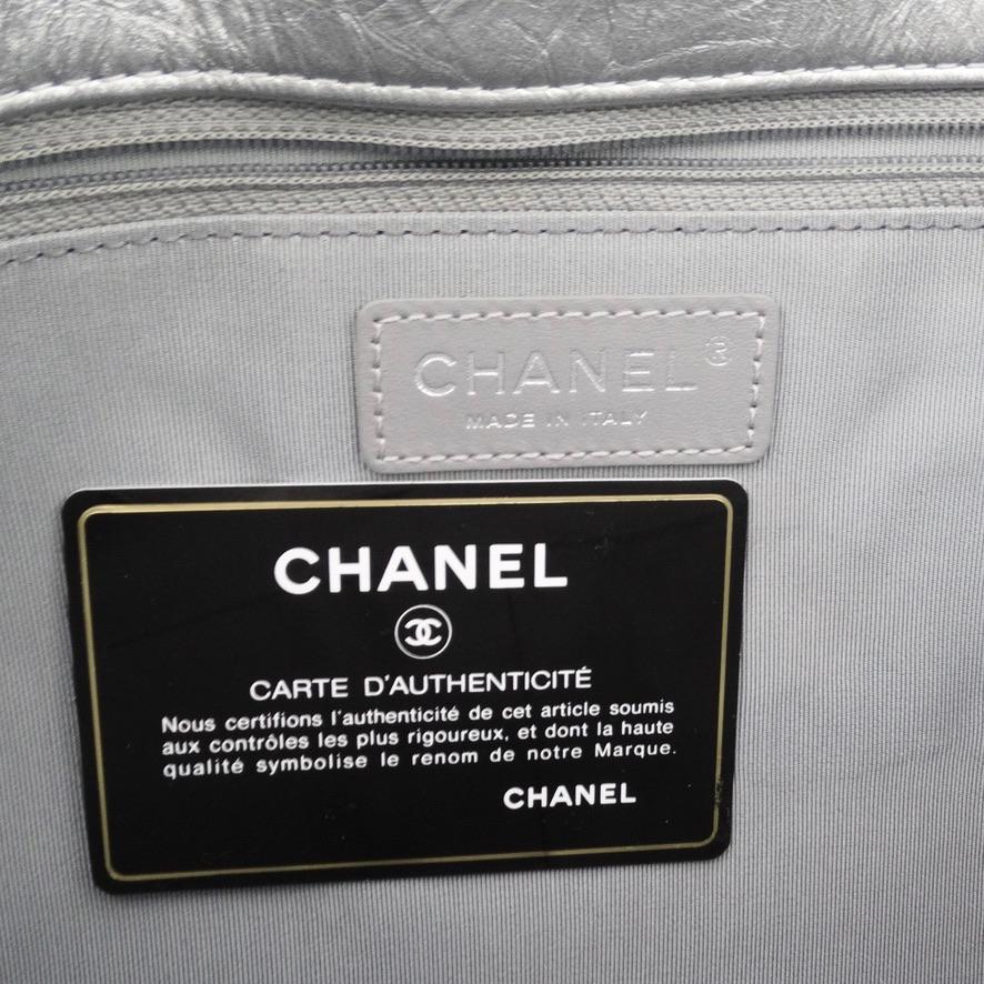 Chanel Big Bang Chain Flap Bag Metallic Crumpled Calfskin For Sale 9