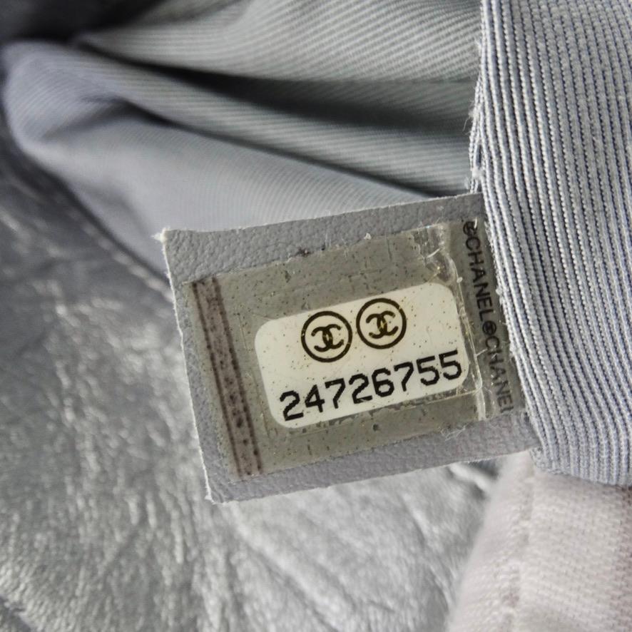 Chanel Big Bang Chain Flap Bag Metallic Crumpled Calfskin For Sale 10