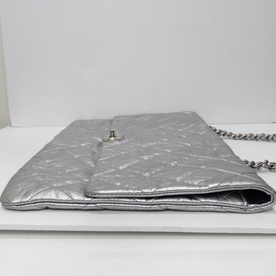 Chanel Big Bang Chain Flap Bag Metallic Crumpled Calfskin For Sale 4