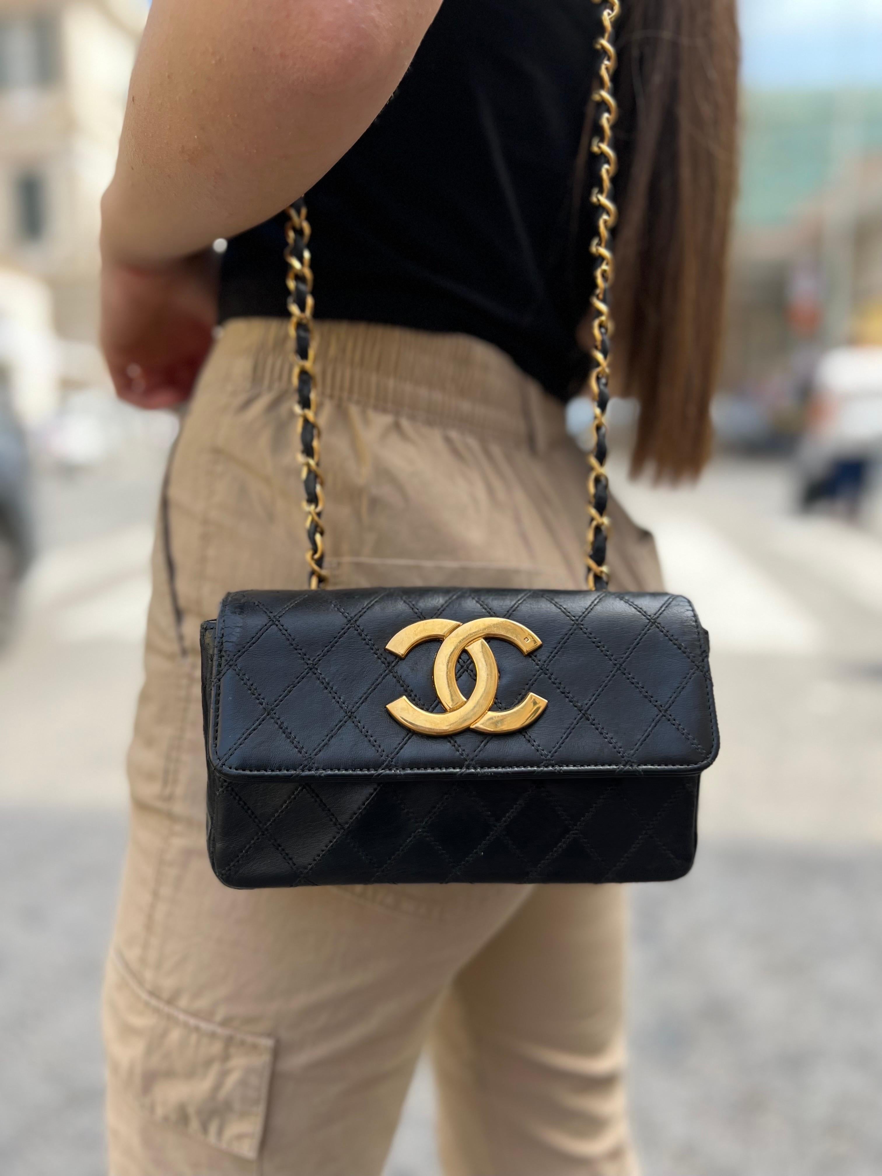 Chanel Big Logo Mini Shoulder Bag Vintage